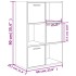 Armario almacenamiento madera contrachapada roble 60x29,5x90