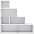 Estantería madera contrachapada blanco brillante