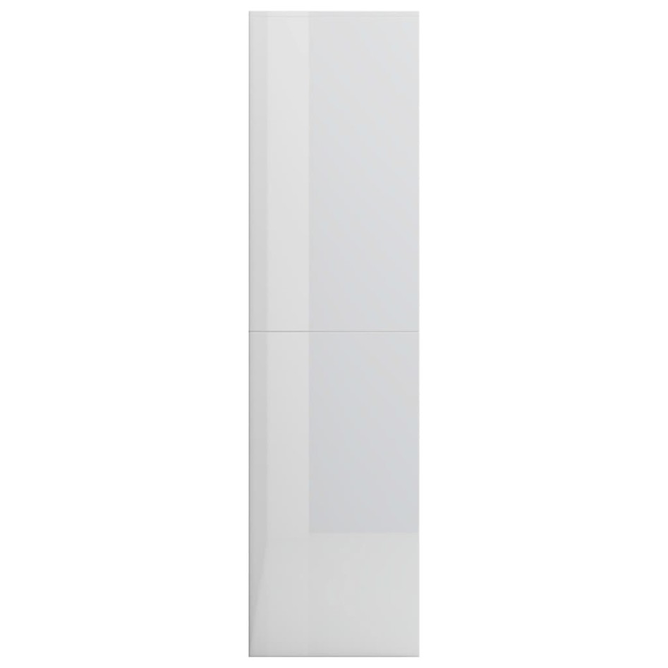 Estantería madera contrachapada blanco brillante