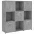 Estantería madera contrachapada gris hormigón 90x30x90