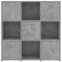 Estantería madera contrachapada gris hormigón 90x30x90