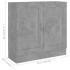 Armario de libros contrachapada gris hormigón 82,5x30,5x80