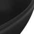 Lavabo de lujo ovalado cerámica negro mate 40x33