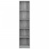 Estantería de 5 niveles contrachapada gris Sonoma 40x24x175