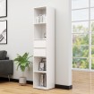 Estantería librería madera contrachapada blanco 36x30x171 cm