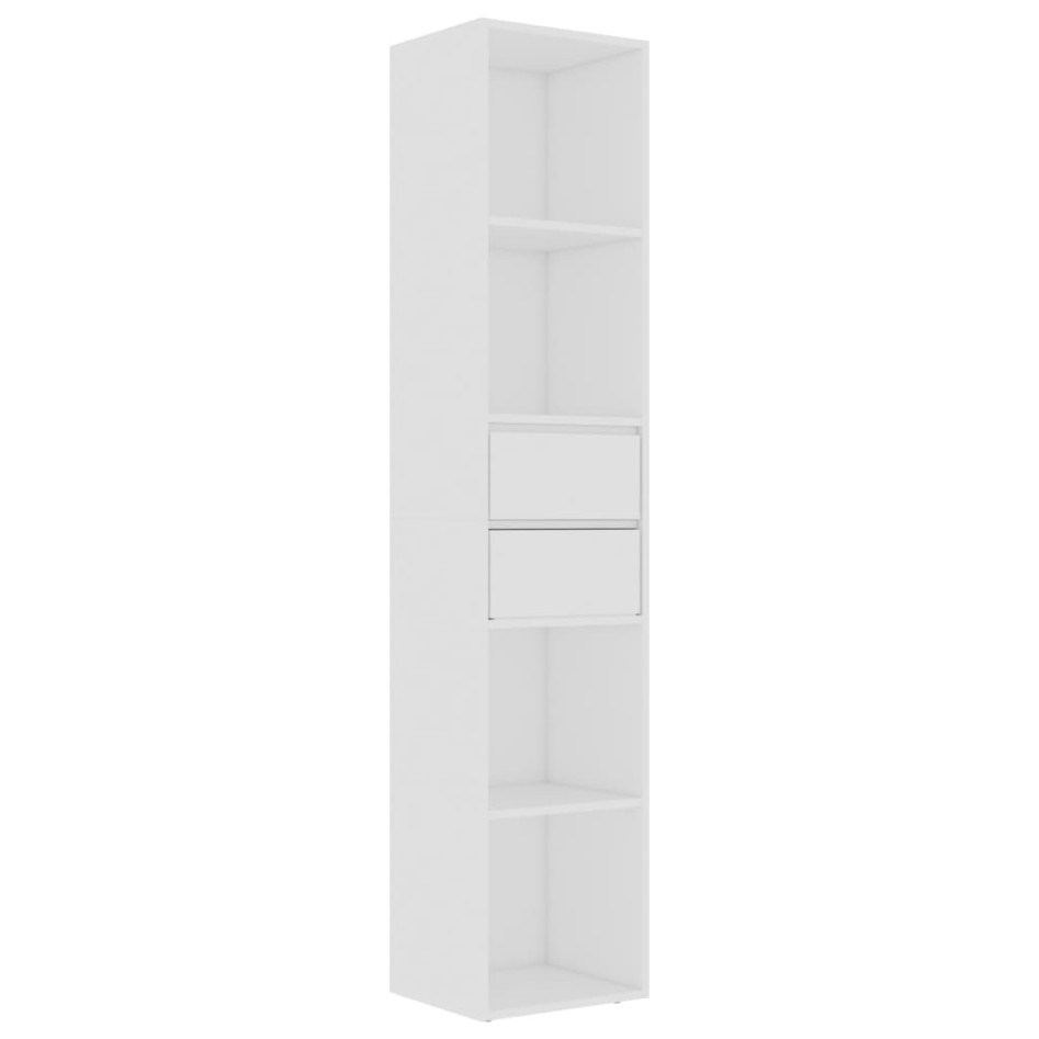 Estantería librería madera contrachapada blanco 36x30x171