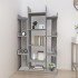 Estantería madera contrachapada gris Sonoma 86x25,5x140
