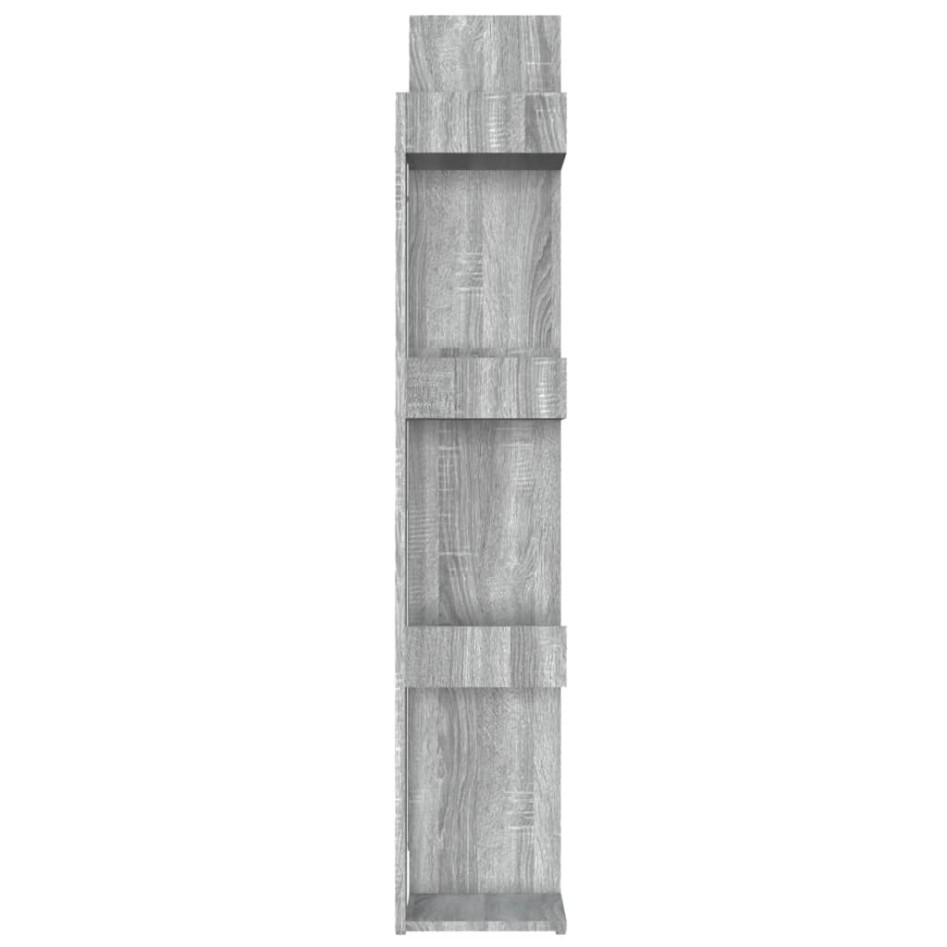 Estantería madera contrachapada gris Sonoma 86x25,5x140