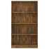 Estantería 4 niveles madera color roble ahumado 80x24x142