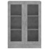 Vitrina de madera contrachapada gris hormigón 82,5x30,5x115