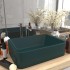 Lavabo de lujo cerámica verde oscuro mate 41x30x12