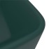 Lavabo de lujo cerámica verde oscuro mate 41x30x12