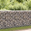 Muro de gaviones con cubiertas acero galvanizado 60x30x100 cm
