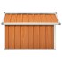 Cobertizo para cortacésped acero galvanizado marrón 92x97x63