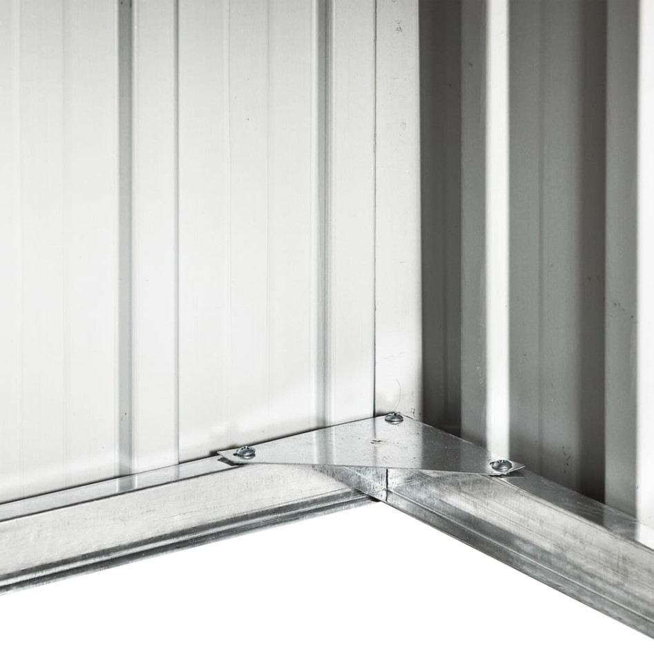 Cobertizo para cortacésped acero galvanizado marrón 92x97x63