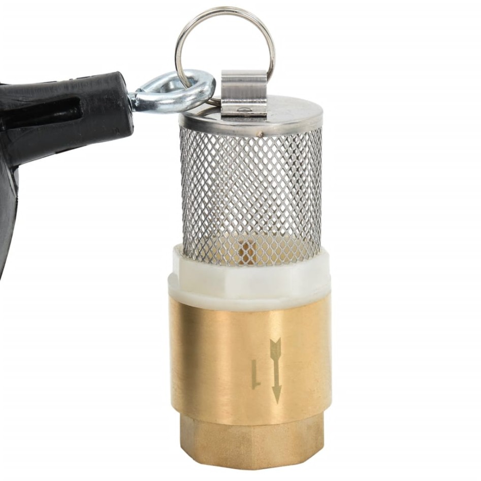 Manguera de succión con conectores de latón PVC verde 29 mm 3