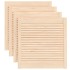 Puertas de armario de lamas 4 uds madera de pino 61,5x59,4