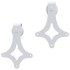 Kit herrajes para puertas correderas de acero blanco 183
