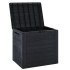 Caja de almacenaje de jardín polipropileno marrón 58,5x46x55