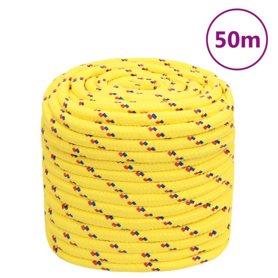 Cuerda de barco polipropileno amarillo 18 mm 50