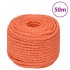 Cuerda de trabajo polipropileno naranja 24 mm 50