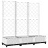 Jardinera con enrejado PP blanco 120x40x121,5