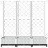 Jardinera con enrejado PP blanco 120x40x121,5