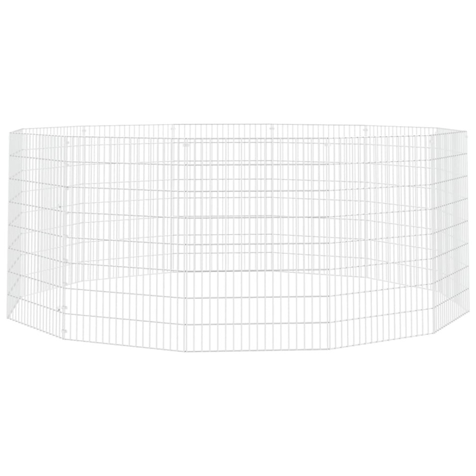 Recinto animales corral 12 paneles hierro galvanizado 54x80