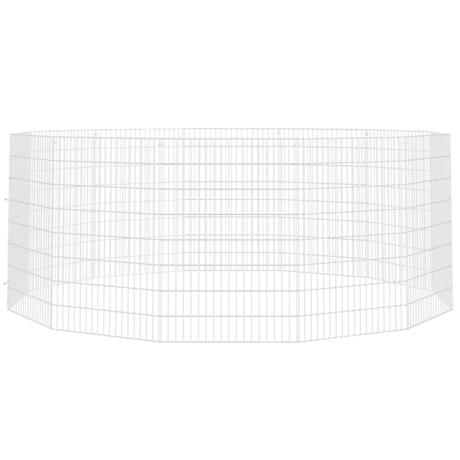 Recinto animales corral 12 paneles hierro galvanizado 54x80