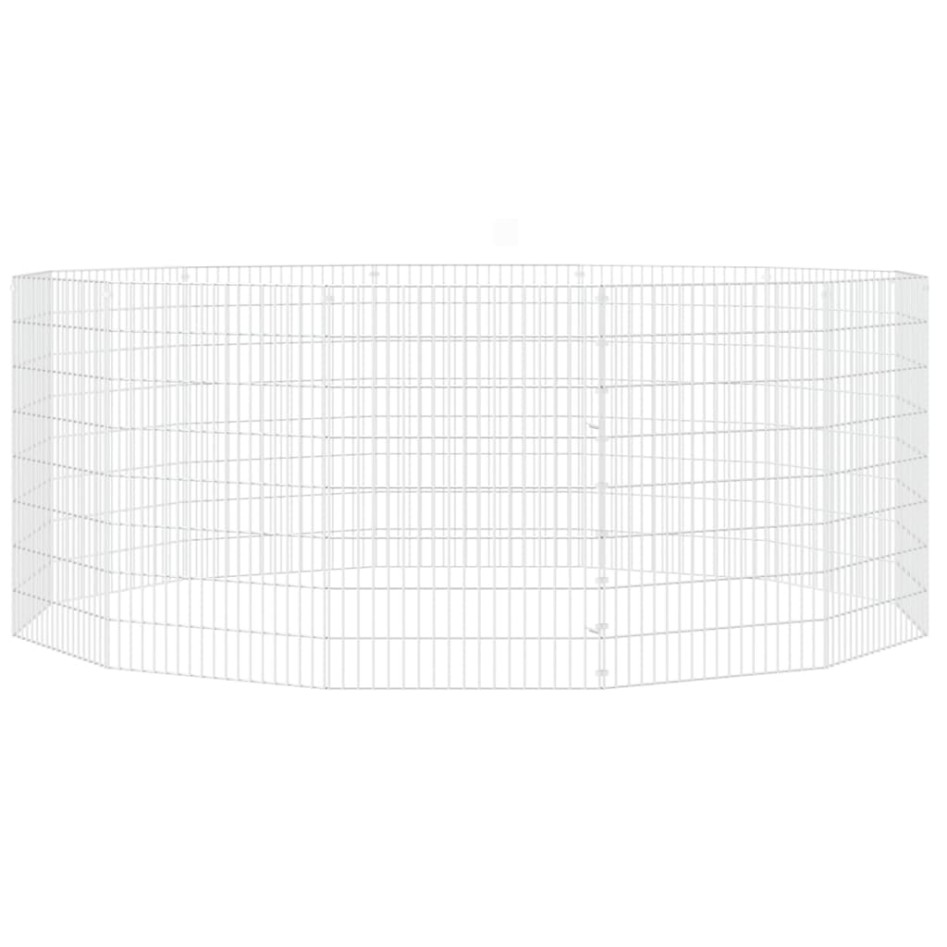 Recinto animales corral 12 paneles hierro galvanizado 54x80