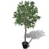 Árbol de laurel artificial con maceta, 120 cm de