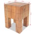 Taburete de madera maciza de