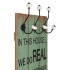 Perchero de pared HAPPY LOVE con 6 ganchos 120x40