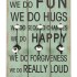 Perchero de pared HAPPY LOVE con 6 ganchos 120x40