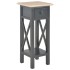 Mesa auxiliar de madera negro 27x27x65,5