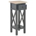 Mesa auxiliar de madera negro 27x27x65,5