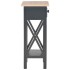 Mesa auxiliar de madera negro 27x27x65,5