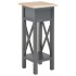 Mesa auxiliar de madera negro 27x27x65,5