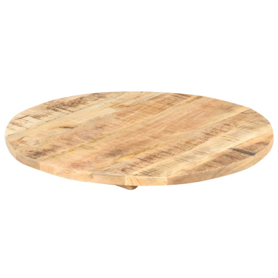 Superficie de mesa redonda madera maciza de mango 25-27 mm