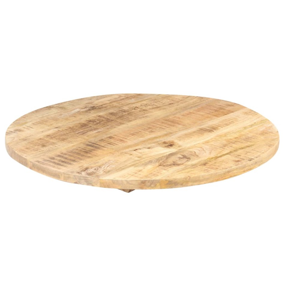 Superficie de mesa redonda madera maciza de mango 25-27 mm