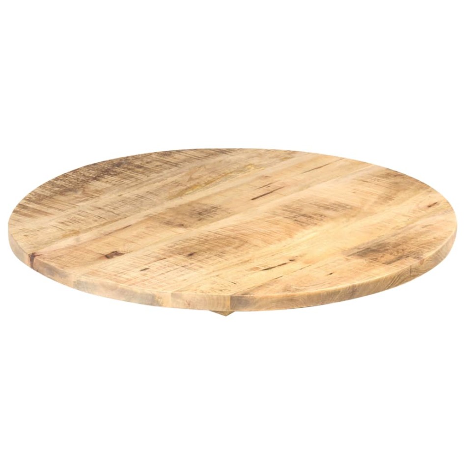 Superficie de mesa redonda madera maciza de mango 25-27 mm