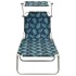 Tumbona plegable con toldo de acero estampado de