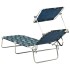 Tumbona plegable con toldo de acero estampado de