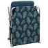 Tumbona plegable con toldo de acero estampado de