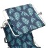 Tumbona plegable con toldo de acero estampado de