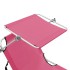 Tumbona plegable con toldo aluminio
