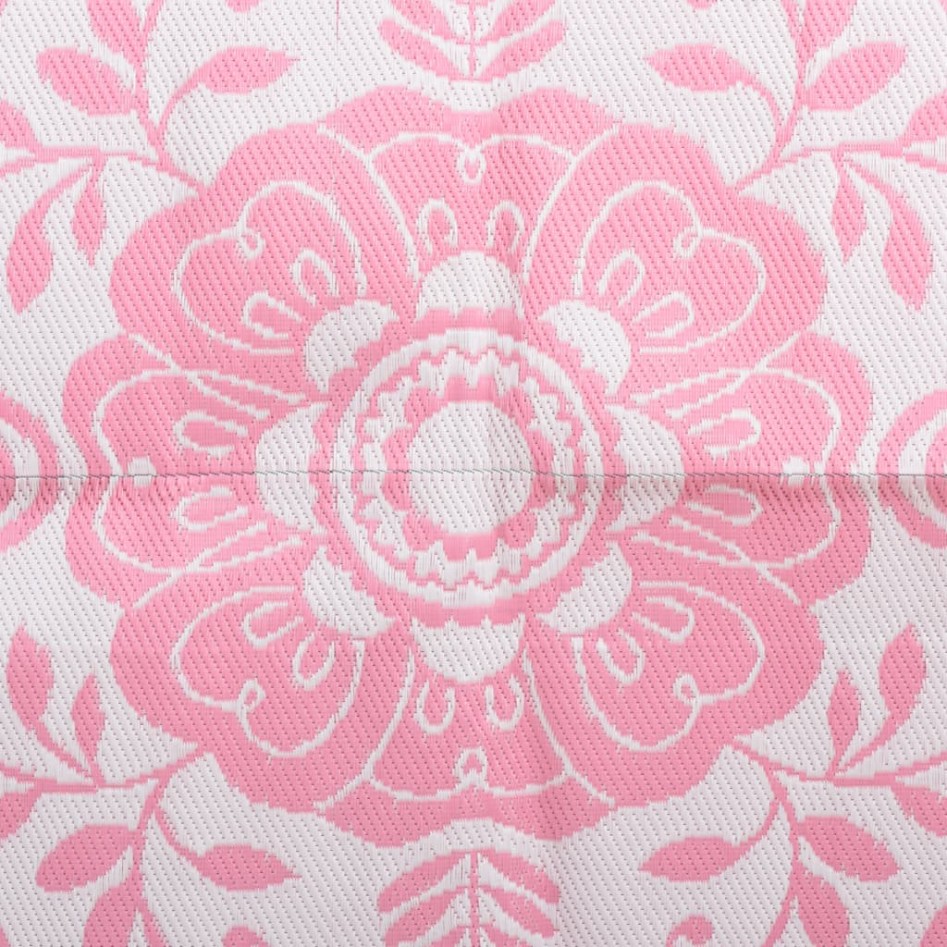 Alfombra de exterior PP ARAKIL rosa 190x290