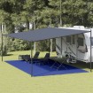 Alfombra para tienda de campaña HDPE azul 400x800 cm