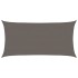 Toldo de vela gris antracita HDPE 160 g/m² 4x7