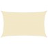 Toldo de vela crema HDPE 160 g/m² 5x8